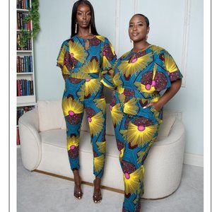 Selling African Print Jumpsuit (OFUURE)